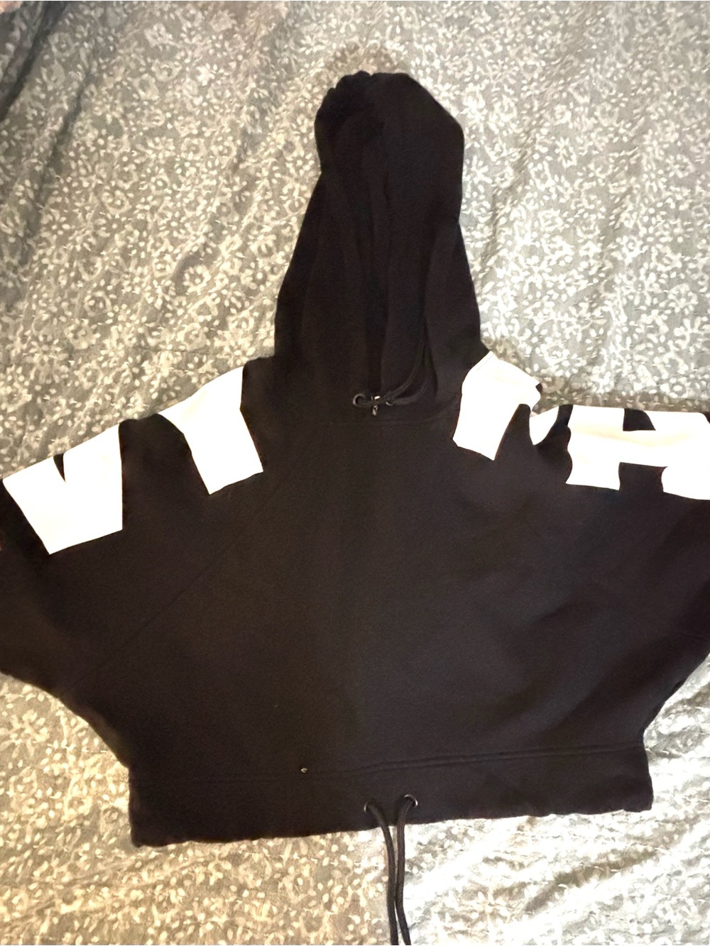 Black Cropped Ivy Park Hoodie